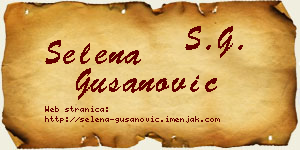 Selena Gušanović vizit kartica